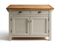 Buffet - Panneaux de bois - 100x45x90 cm - Grège-Bois naturel - Style campagne moderne