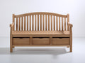 Banc de jardin - Bois - 150x62x95 cm - Bois naturel - Style classique avec rangement intégré