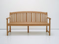 Banc de jardin - Bois - 150x60x90 cm - Marron clair - Style classique à lattes