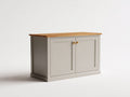 Buffet - Panneaux de bois - 110x45x80 cm - Grège-Bois naturel - Style contemporain