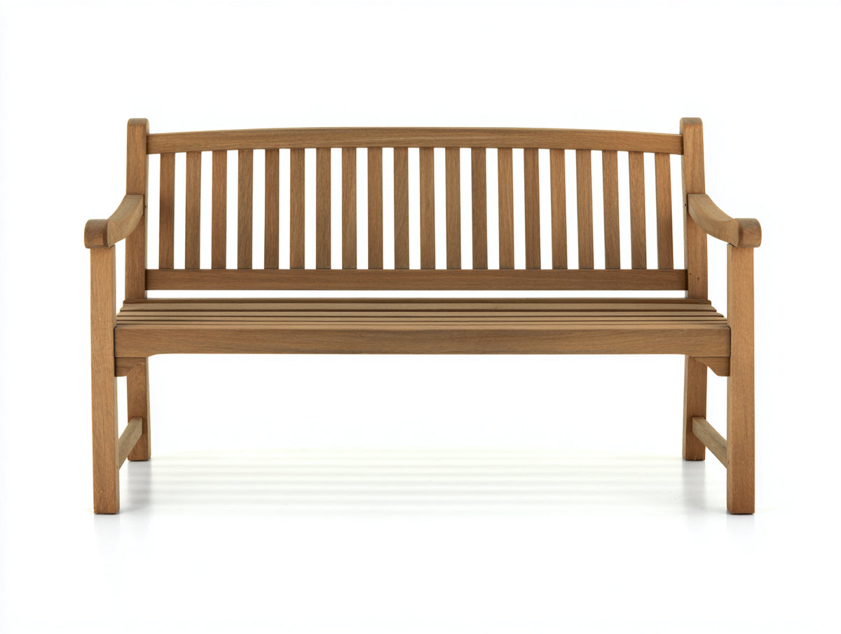 Banc de jardin - Bois - 150x60x90 cm - Marron miel - Style classique à lattes